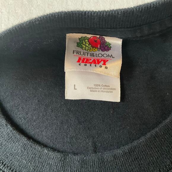 Fruit of the Loom Men Short Sleeve T-shirt Size L, Black, Blood Sweat Tears - Picture 6 of 7